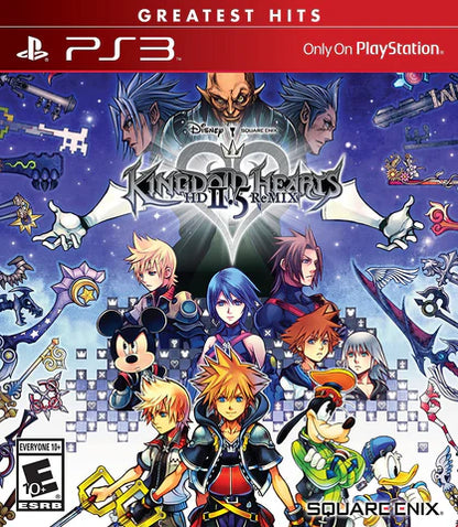 Kingdom Hearts HD 2.5 Remix Greatest Hits cover art for PlayStation 3 collection game