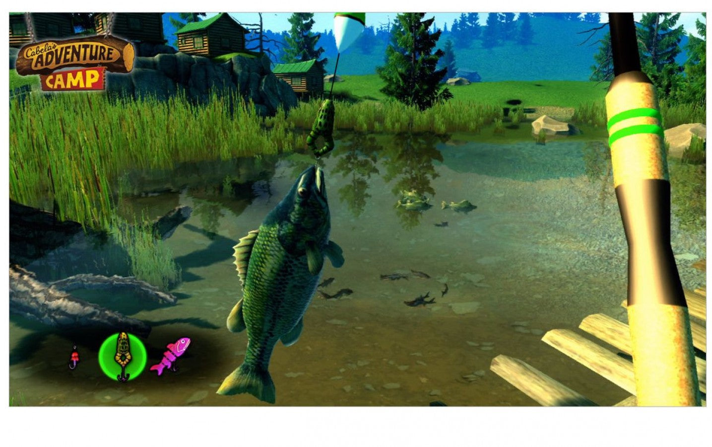 Cabela's Adventure Camp gameplay art for Nintendo Wii (Wii) video game