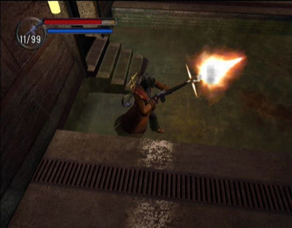 Hunter: The Reckoning retro Xbox video game Hunter The Reckoning co op action horror hack and slash survival combat monster fighting multiplayer dungeon style gameplay console title Xbox release gameplay