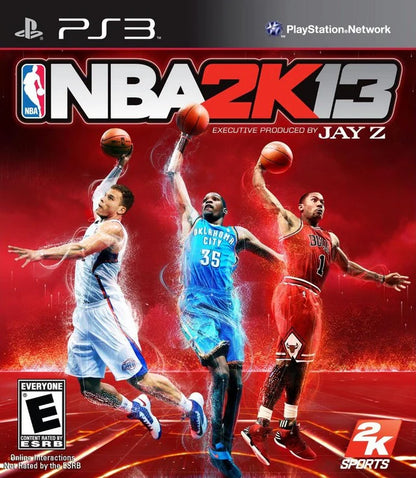 NBA 2K13 for PlayStation 3 (PS3) at Gamers INC, featuring executive production by Jay-Z with improved Control Stick mechanics and dynamic shot generators for the ultimate pro basketball simulation experience on your PS3 console front cover