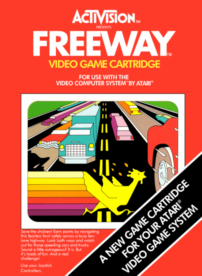 Freeway cover art for Atari 2600 (2600) video game