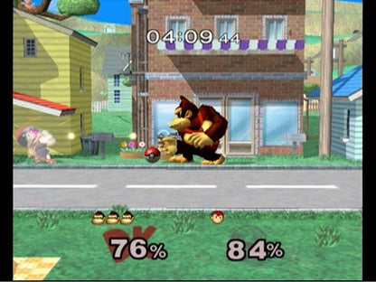 Super Smash Bros. Melee gameplay for Nintendo GameCube (GC) multiplayer fighting video game