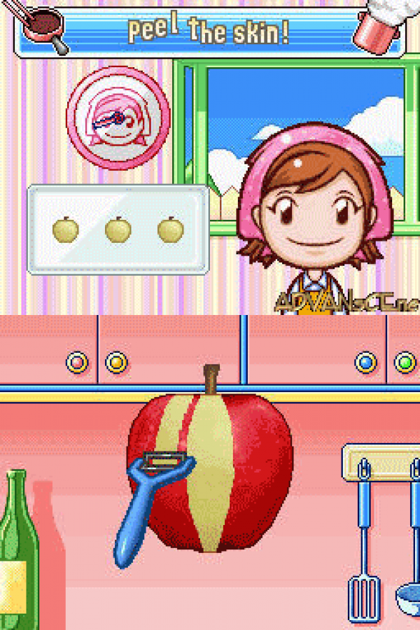 Cooking Mama 2: Dinner With Friends gameplay for Nintendo DS (DS) cooking simulation mini-game video game