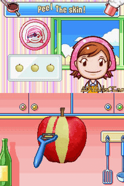 Cooking Mama 2: Dinner With Friends gameplay for Nintendo DS (DS) cooking simulation mini-game video game