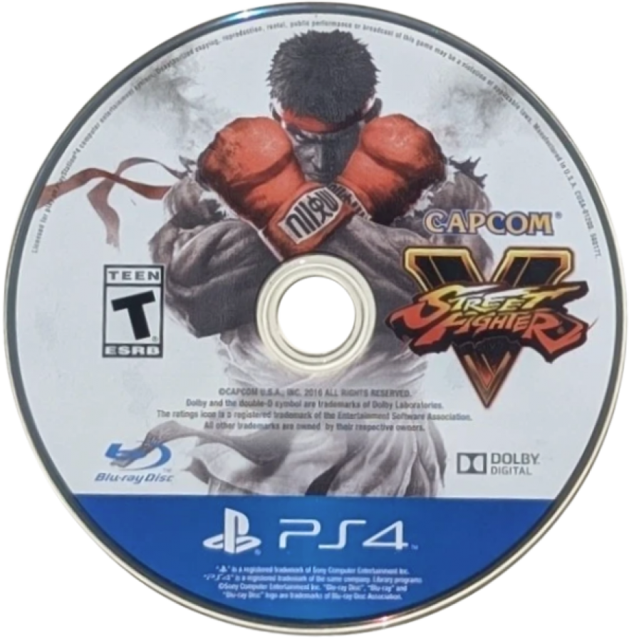 Street Fighter V – PlayStation 4 (PS4) video game disc, fighting game