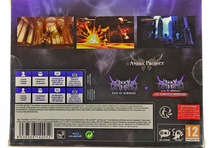 Anima Gate of Memories Arcane Edition PAL PlayStation 4 PS4 for action role playing video game fans featuring dark fantasy exploration fast paced combat magical abilities character progression challenging enemies mysterious worlds anime inspired visuals and Arcane Edition collectible content collectible gaming appeal back box art
