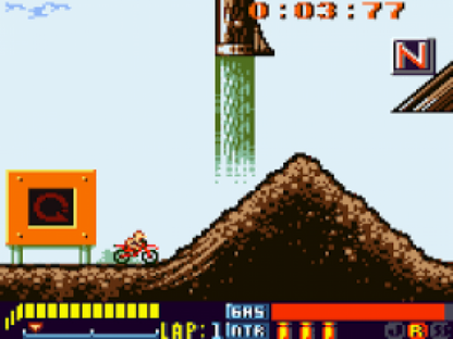 Crazy Bikers gameplay for Game Boy Color GBC video game