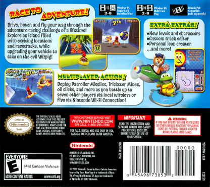 Diddy Kong Racing DS back cover art for Nintendo DS (DS) video game