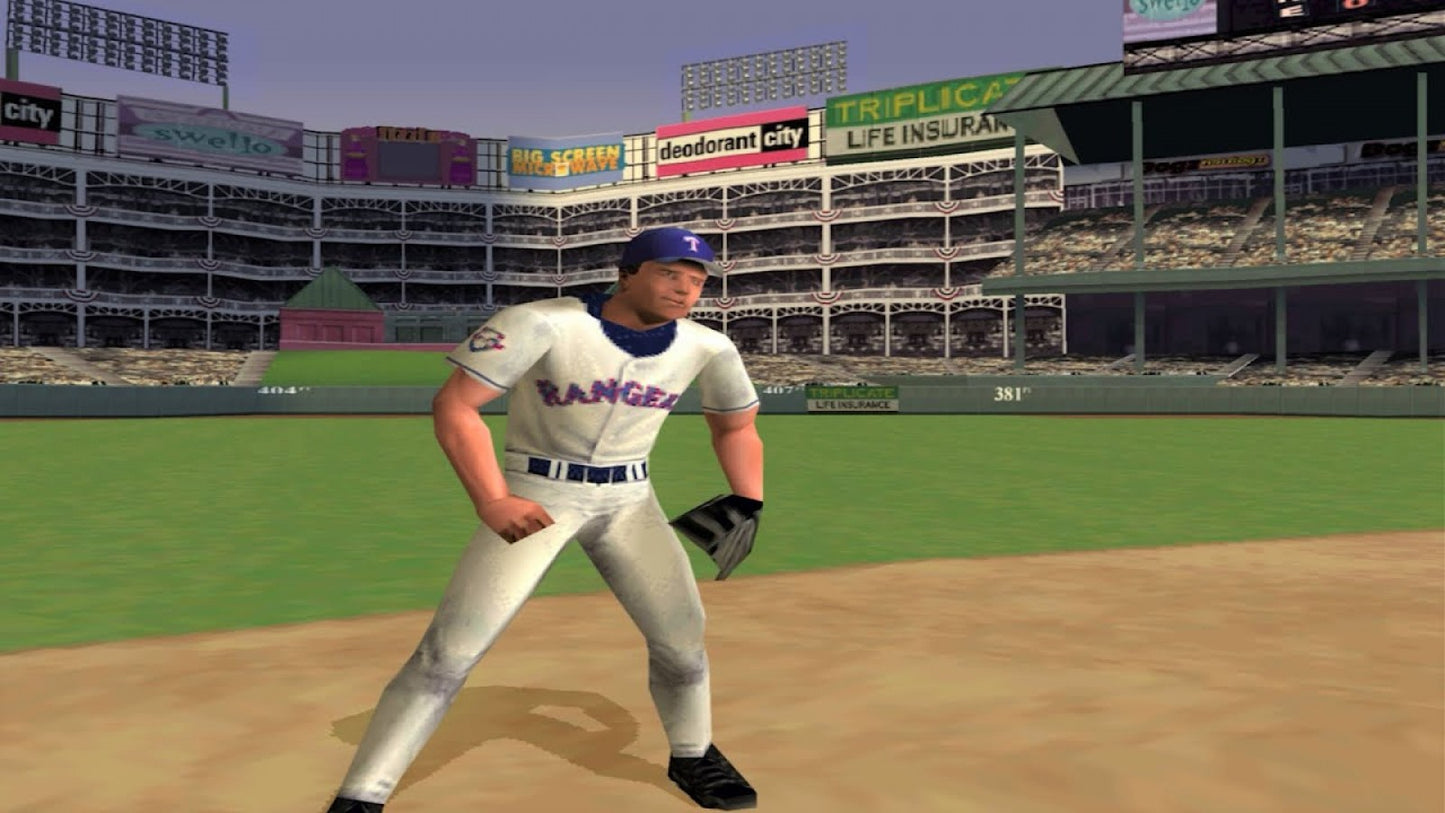 Triple Play Baseball for PlayStation 2 sports baseball video game featuring fast paced arcade style gameplay official MLB teams power ups and classic EA Sports baseball experience gameplay