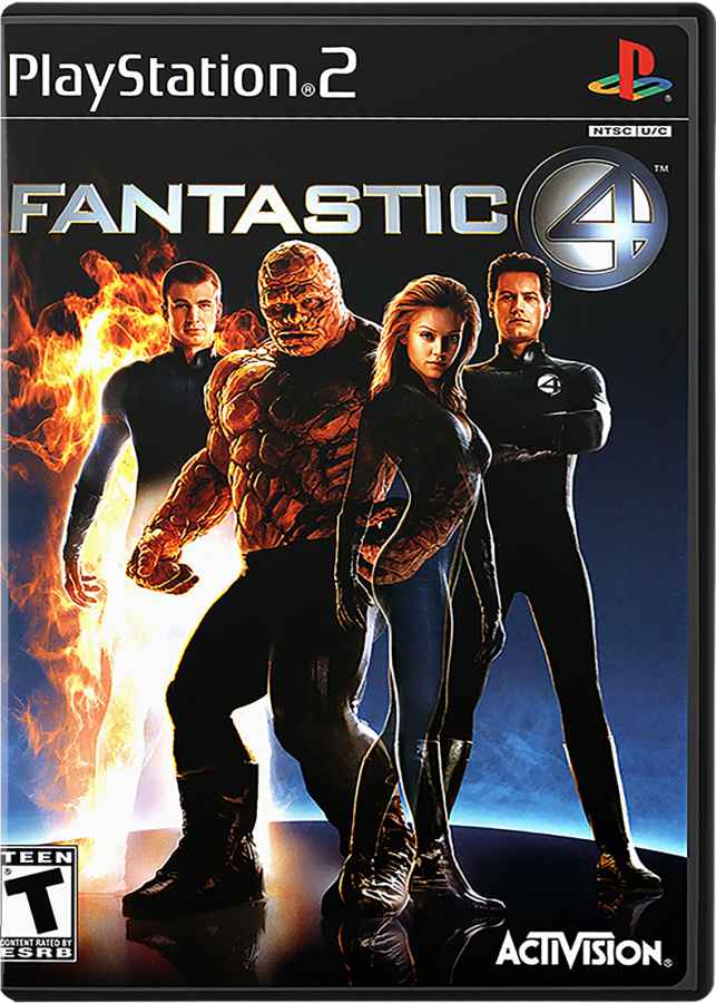 Fantastic 4 cover art for Playstation 2 (PS2) video game