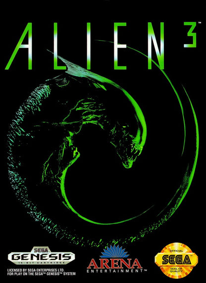 Alien 3 Sega Genesis retro video game action platformer cover art (1993)