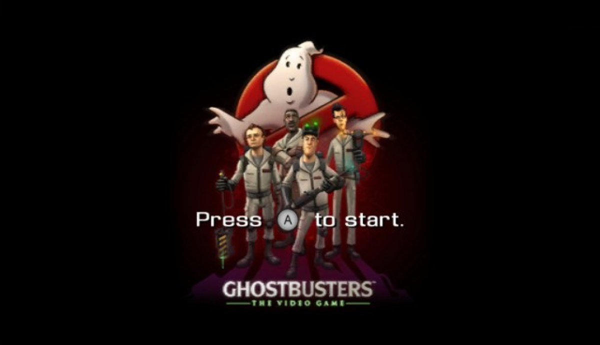 Ghostbusters: The Video Game – Nintendo Wii (Wii) action-adventure shooter title screen for video game