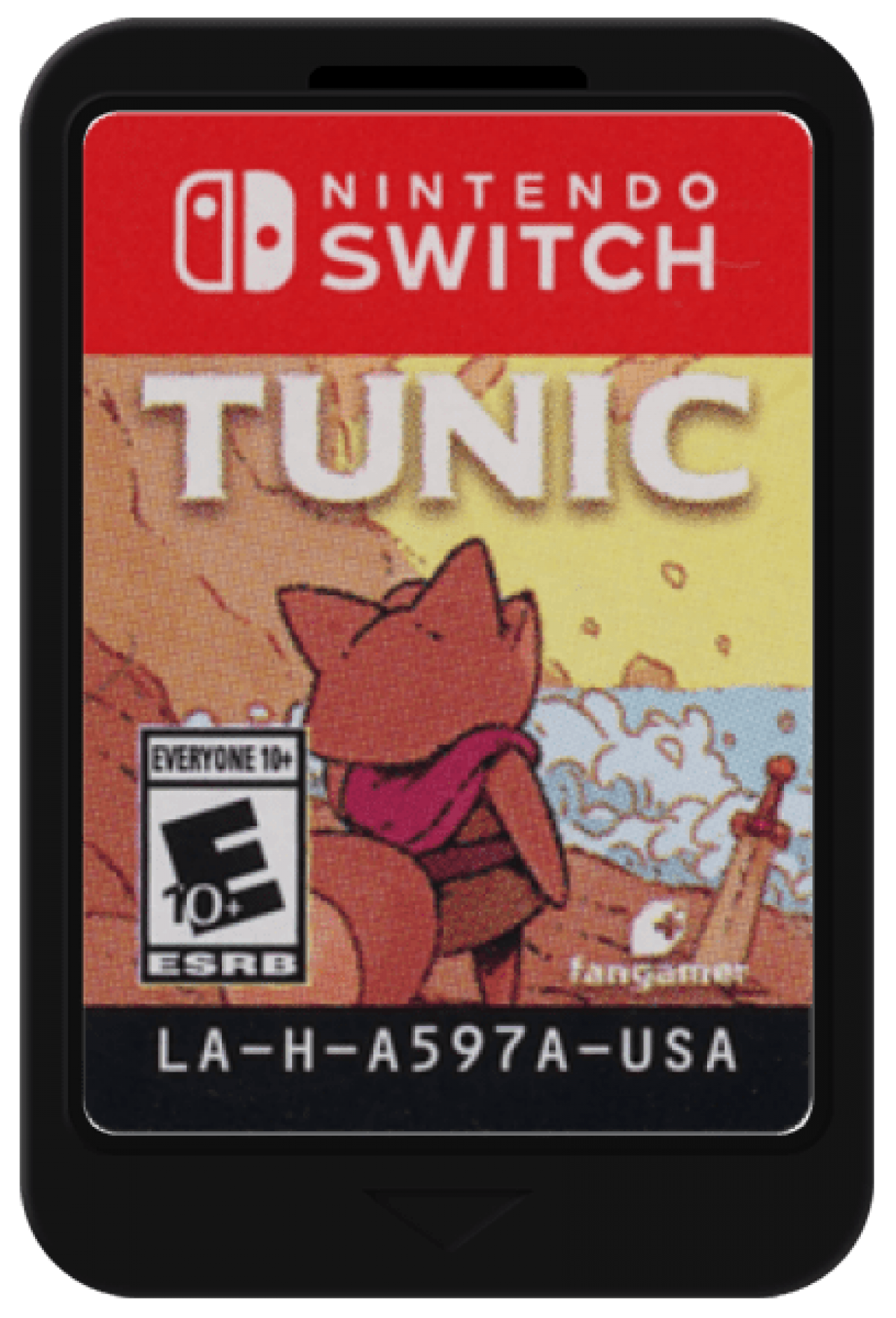 Tunic Deluxe cartridge for Nintendo Switch action adventure game