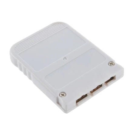 XYAB brand memory card for PlayStation 1 console used for saving game progress and data