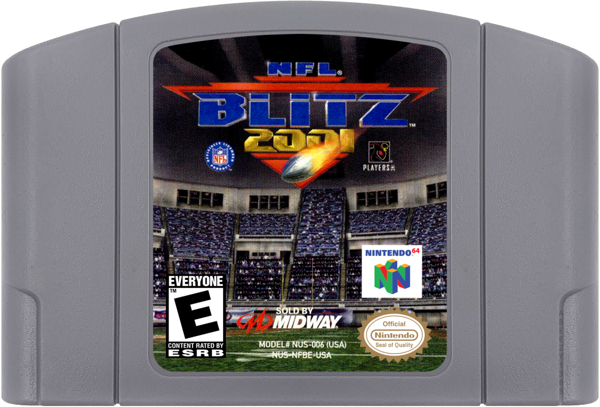 NFL Blitz 2001 cartridge for Nintendo 64 (N64) video game