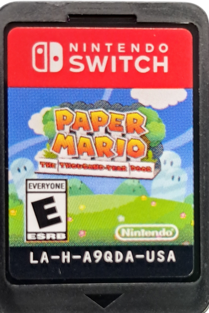 Paper Mario The Thousand-Year Door AES Import Nintendo Switch for role playing video game fans featuring turn based battles charming paper style graphics humorous storytelling puzzle solving colorful worlds memorable characters adventure gameplay import edition collectible gaming appeal cartridge