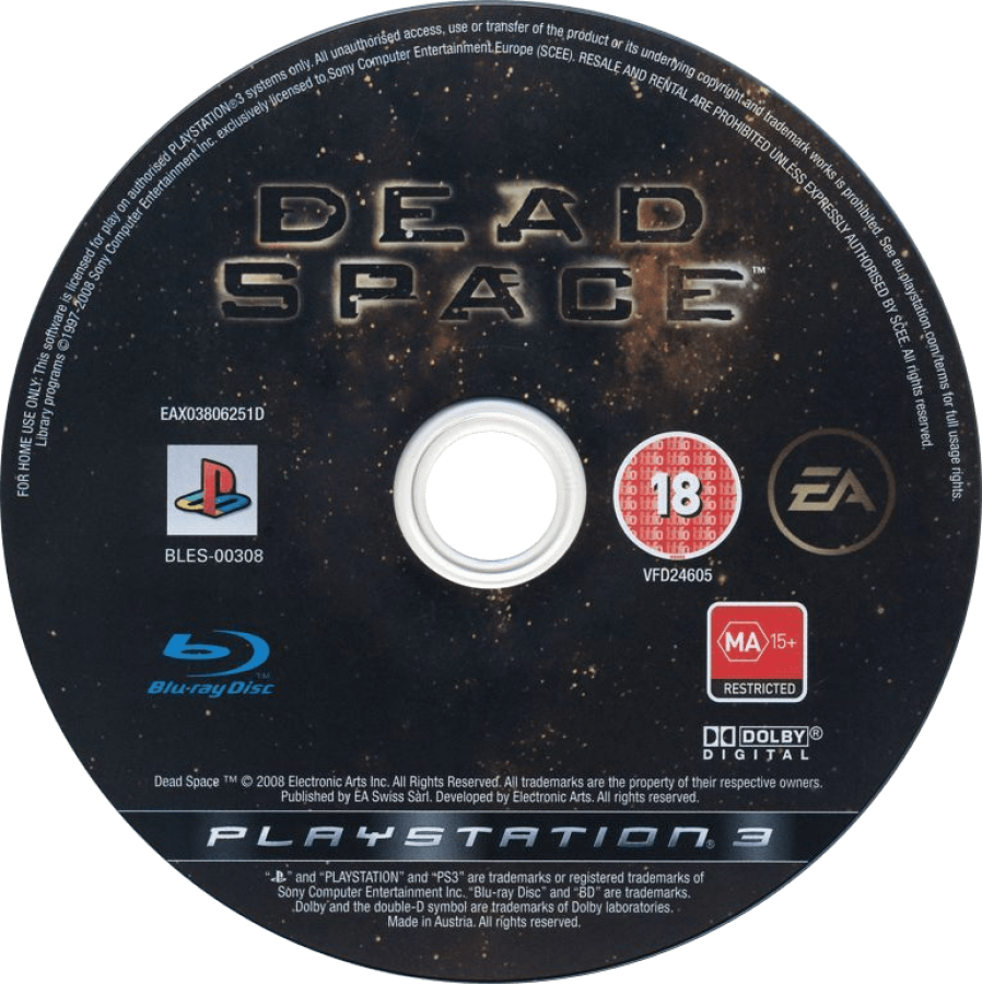 Dead Space [PAL Import] disc art for PlayStation 3 (PS3) video game