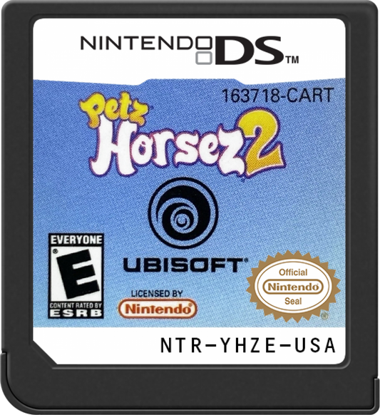 Petz Horsez 2 Nintendo DS video game, horse care and riding simulation, family-friendly gameplay, handheld console title cartridge