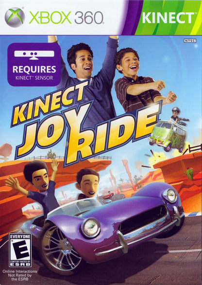 Kinect: Joy Ride cover art for Xbox 360 (X360) motion-controlled kart racing video game