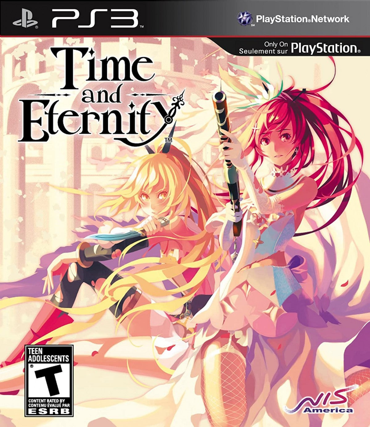 Time and Eternity cover art for PlayStation 3 (PS3) JRPG video game. 