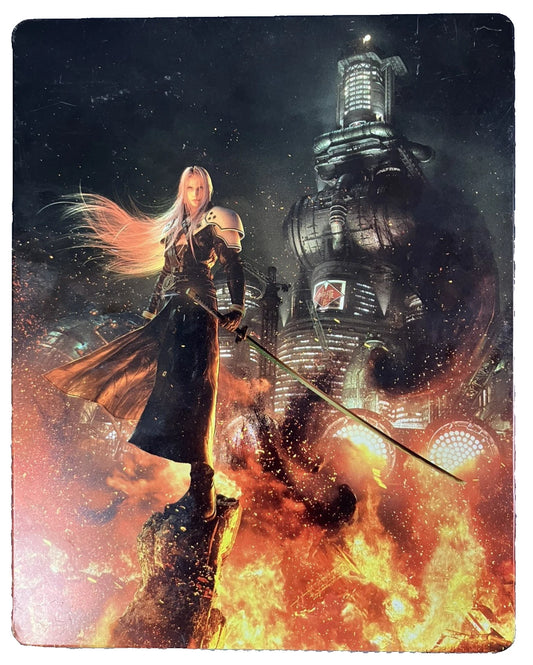 Final Fantasy VII Remake [Steelbook & Game Only] – PlayStation 4 (PS4) video game cover image, JRPG by Square Enix