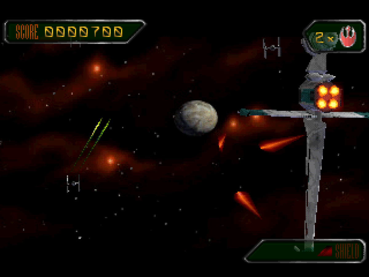 Star Wars: Rebel Assault II gameplay for PlayStation 1 (PS1) rail shooter video game