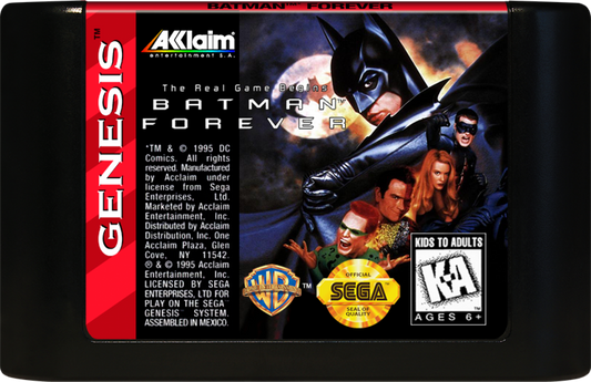 Batman Forever cartridge for Sega Genesis (GEN) video game