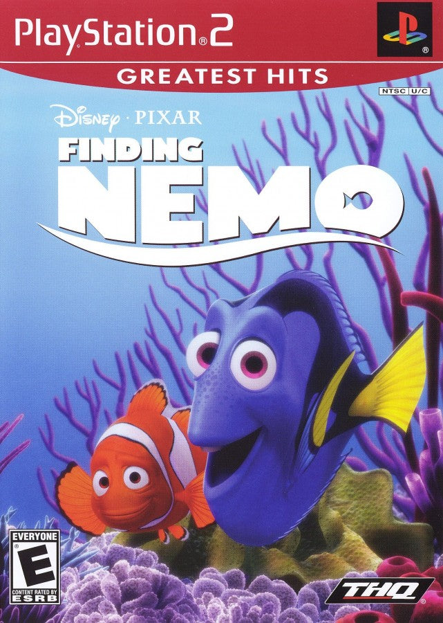 Finding Nemo [Greatest Hits] cover art for PlayStation 2 (PS2) movie video game. 