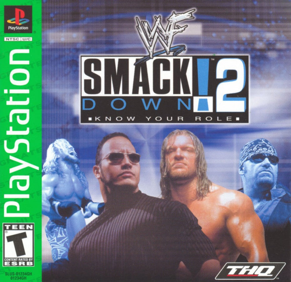 WWF SmackDown Greatest Hits PlayStation 1 PS1 for retro video game enthusiasts featuring professional wrestling gameplay iconic WWF Superstars fast paced ring action signature moves season mode multiplayer matches and collectible gaming appeal front cover 