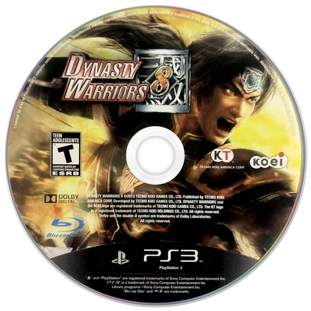 Dynasty Warriors 8 PlayStation 3 PS3 video game featuring action combat gameplay massive battles legendary warriors ancient China battlefield strategy weapon attacks character abilities and intense hack and slash gameplay PlayStation 3 retro video game collection collectible gaming appeal game disc