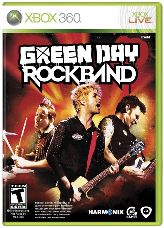 Green Day: Rock Band cover art for Xbox 360 (X360) video game