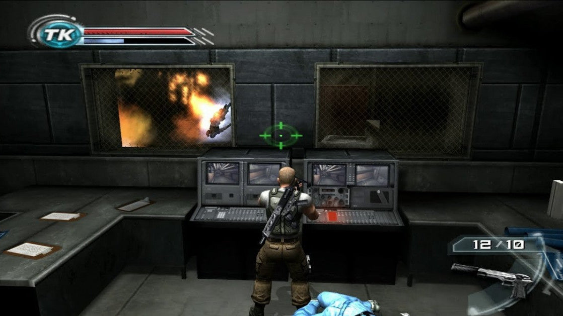Psi-Ops The Mindgate Conspiracy PS2 Sony PlayStation 2 third person action shooter psychic powers telekinesis mind control fire manipulation stealth combat Midway Games sci fi conspiracy story driven gameplay retro gaming PlayStation 2 software video game title gameplay