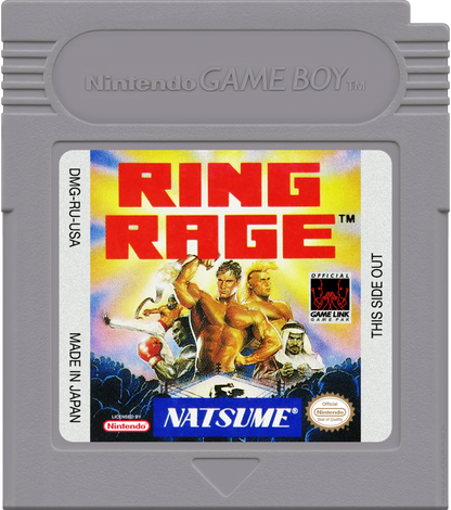 Ring Rage Game Boy wrestling sports video game cartridge