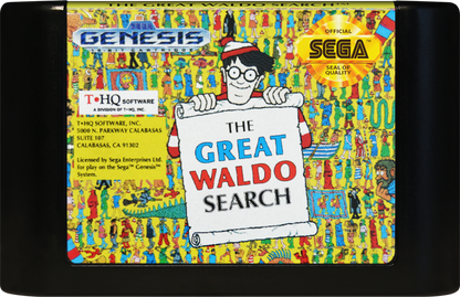 The Great Waldo Search cartridge for Sega Genesis (GEN) video game