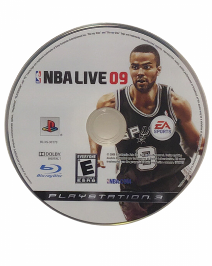 NBA Live 09 disc for PlayStation 3 (PS3) video game