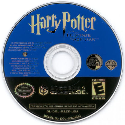 Harry Potter and the Prisoner of Azkaban disc for GameCube (GC) action-adventure fantasy video game