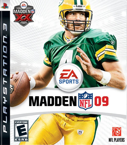 Madden NFL 09 cover art for PlayStation 3 (PS3) video game