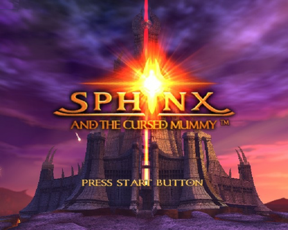Sphinx and the Cursed Mummy PlayStation 2 PS2 for action adventure video game fans featuring ancient Egyptian mythology exploration puzzle solving platforming combat gameplay legendary creatures magical abilities Sphinx and Mummy character adventures fantasy worlds immersive storytelling collectible gaming appeal gameplay 