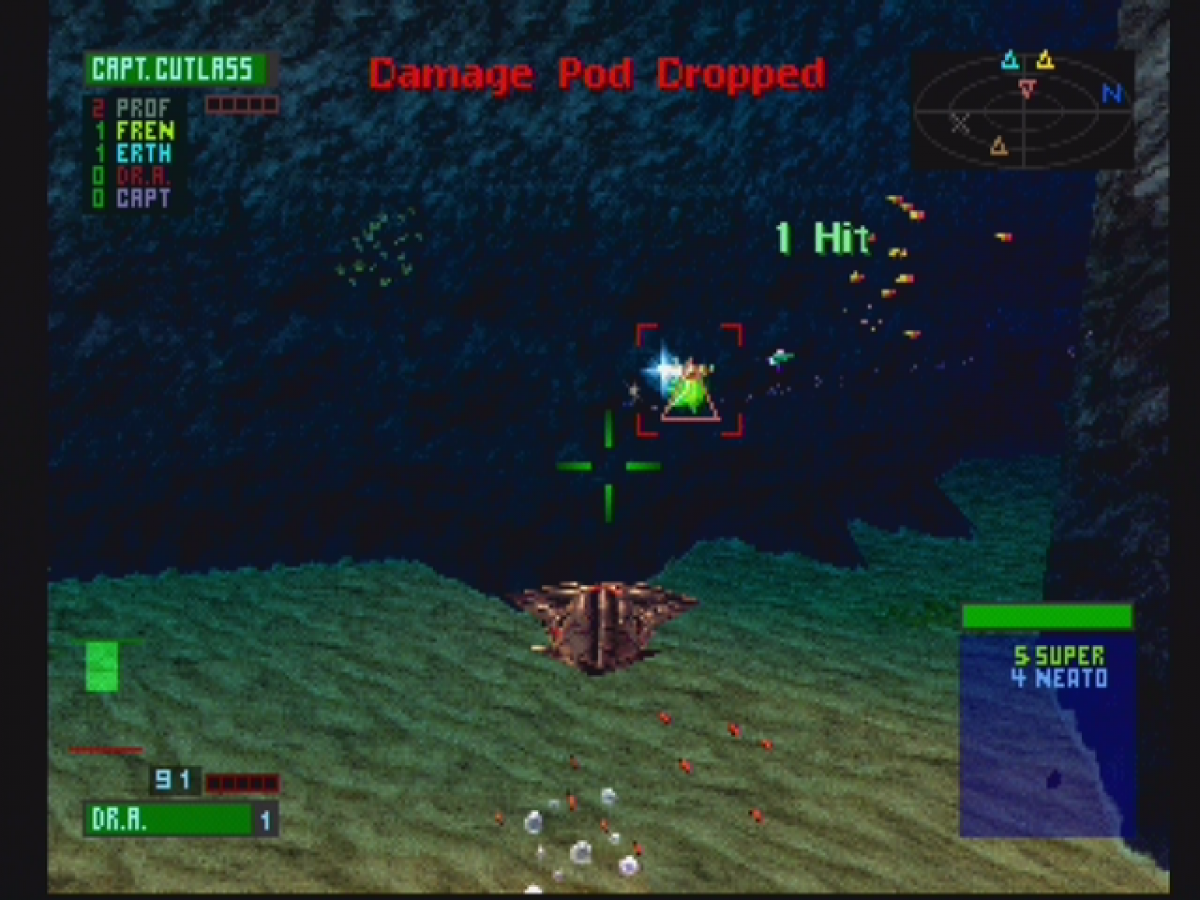 Critical Depth retro underwater vehicular combat action game for PlayStation 1 (PS1) gameplay