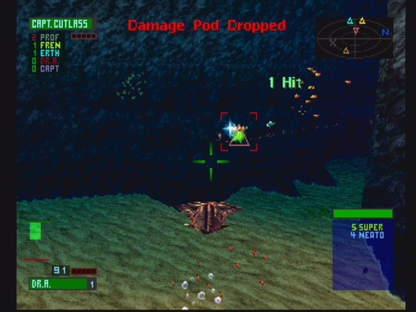 Critical Depth retro underwater vehicular combat action game for PlayStation 1 (PS1) gameplay
