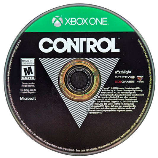 Control Xbox One action-adventure third-person shooter supernatural thriller Remedy Entertainment Jesse Faden The Oldest House telekinetic powers weapon forms eerie atmosphere brutalist architecture disc