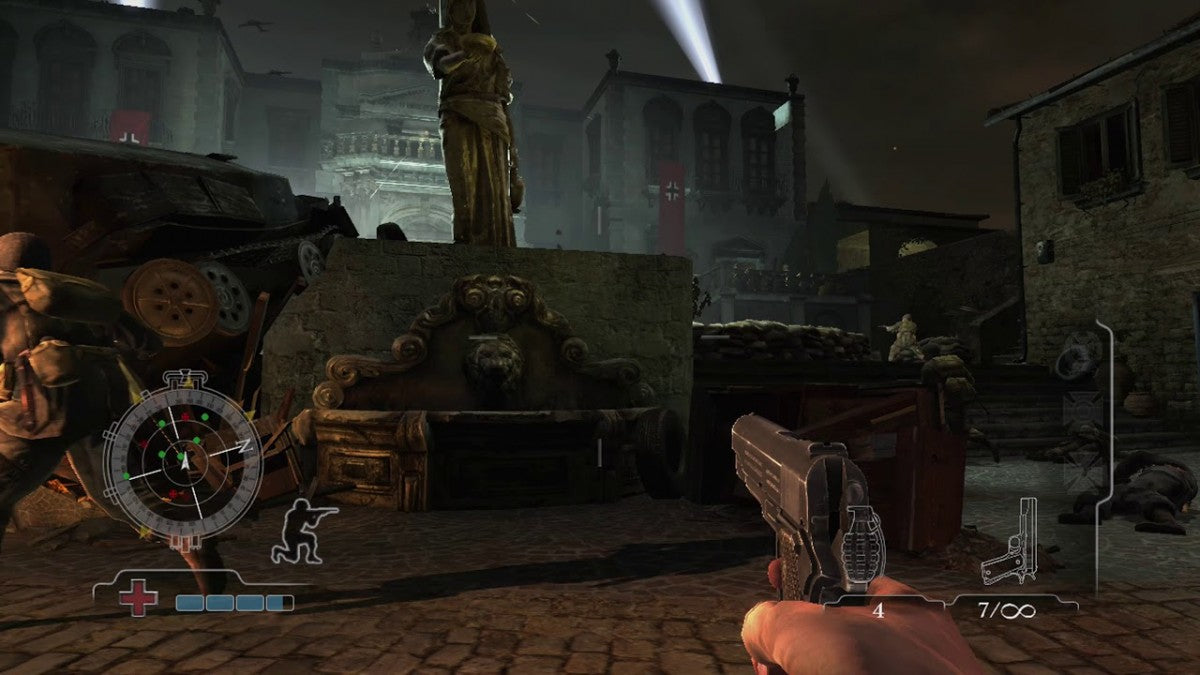 Medal of Honor Airborne Xbox 360 video game, first-person shooter, World War II military action, airborne combat missions, console title gameplay screenshot