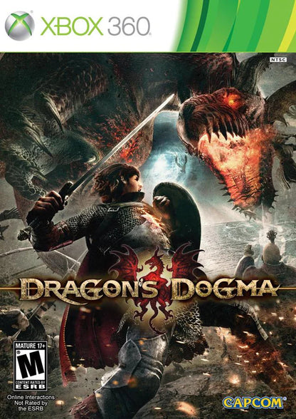 Dragon's Dogma cover art for Xbox 360 (X360) action role-playing video game