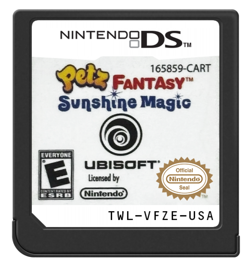 Petz: Fantasy: Sunshine Magic cartridge for Nintendo DS (DS) fantasy pet simulation video game