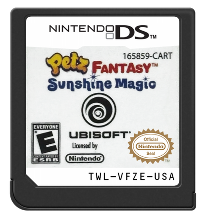 Petz: Fantasy: Sunshine Magic cartridge for Nintendo DS (DS) fantasy pet simulation video game