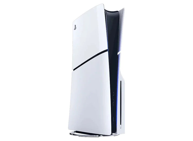 PlayStation 5 Slim Console PS5 for video game enthusiasts featuring next generation gaming hardware ultra fast SSD storage 4K gaming support immersive DualSense controller compatibility advanced performance sleek compact design digital entertainment and collectible gaming appeal