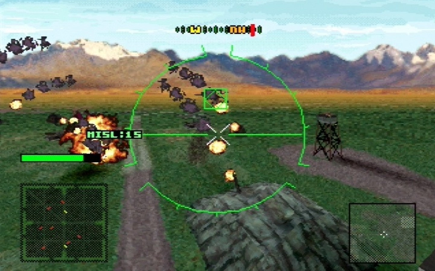 Thunder Strike 2 Sega Saturn helicopter combat flight shooter arcade style aerial missions military action sequel to AH-3 Thunderstrike fast paced bombing runs and dogfighting CD audio retro gaming Sega Saturn software video game title gameplay 