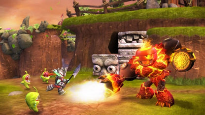 Skylanders Giants for Wii action adventure toy-to-life video game featuring collectible character figures portal gameplay cooperative play and family friendly fantasy battles experience gameplay