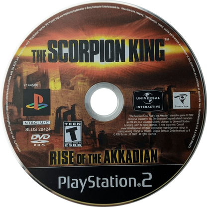 The Scorpion King Rise of the Akkadian PS2 PlayStation 2 action adventure hack and slash game retro video game disc
