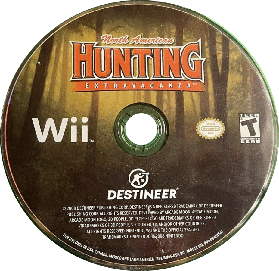 North American Hunting Extravaganza – Nintendo Wii (Wii) hunting simulation sports video game disc